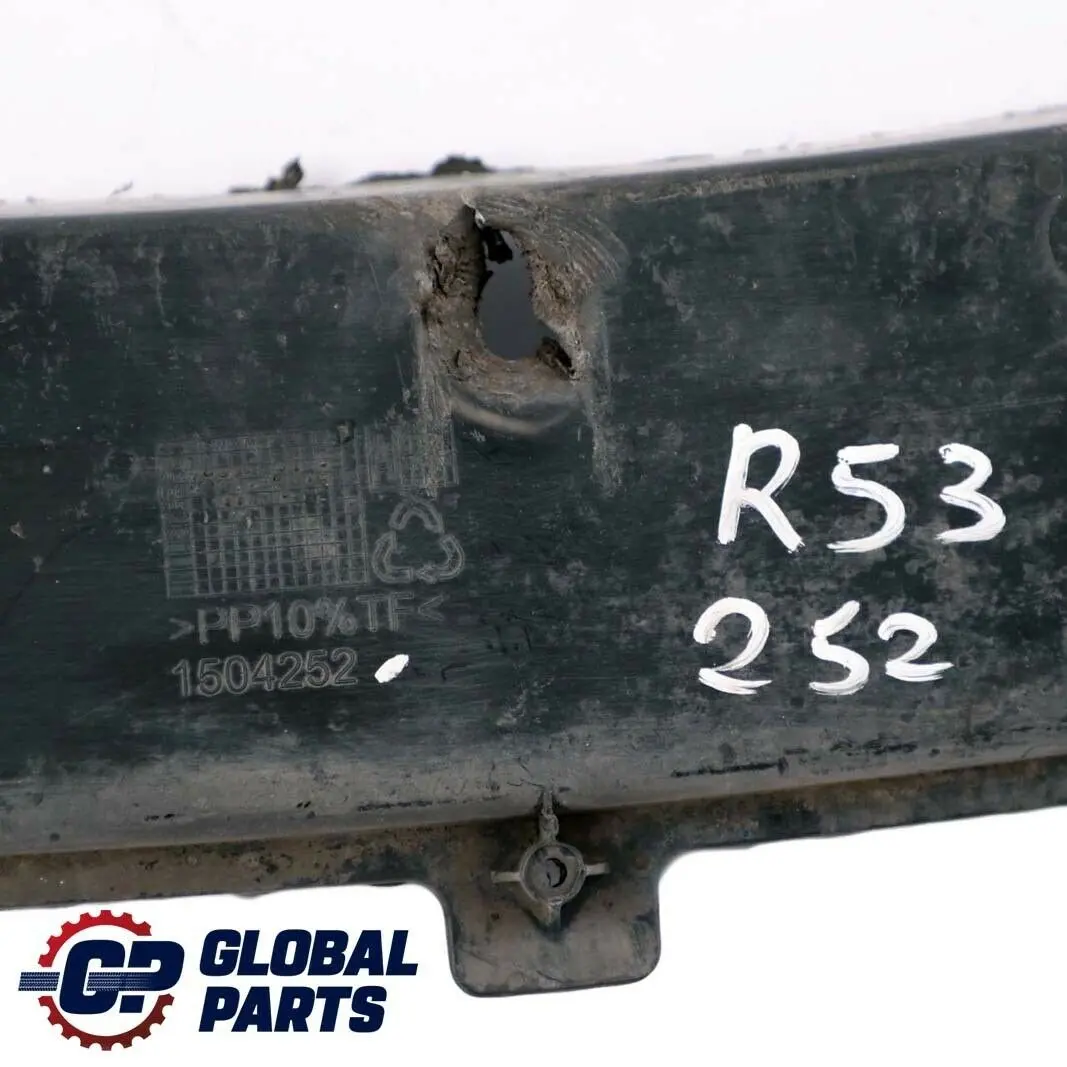 Front Bumper Lower Centre Spoiler Trim to BMW Mini R52 R53 Cooper S with Part number 1504252 BMW Mini R52 R53 Cooper S Front Bumper Lower Centre Spoiler Trim - SKU 1504252 - Part number 1504252