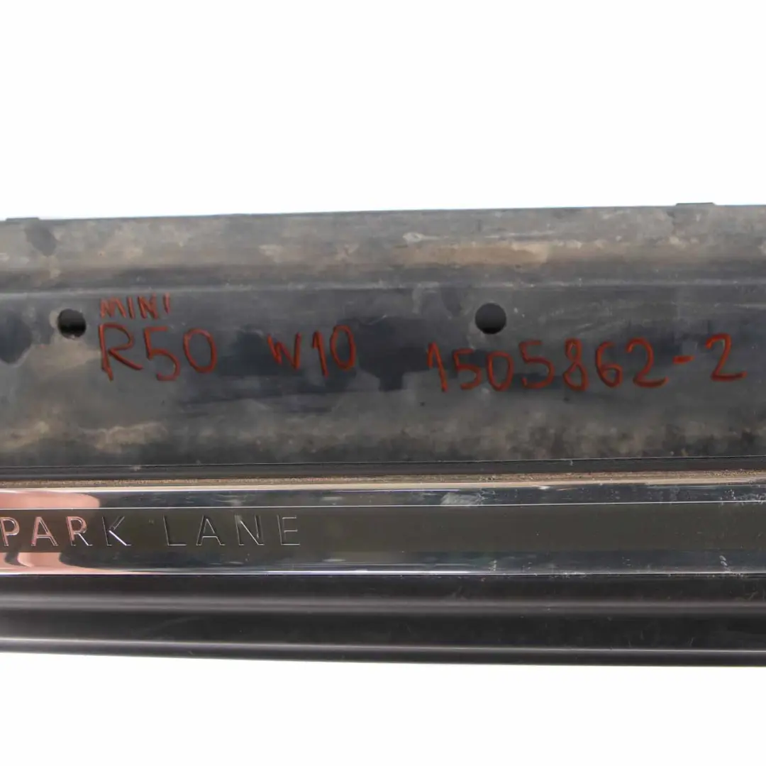 Side Skirt Park Lane Sill Panel Cover Right O/S Black to Mini R50 with Part number 1505862 Mini R50 Side Skirt Park Lane Sill Panel Cover Right O/S Black - SKU 1505862-2 - Part number 1505862