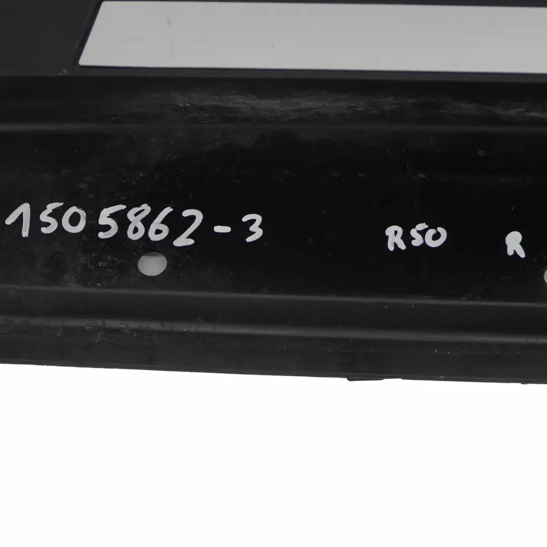 Cache jupe latérale Panneau de seuil droit Noir pour Mini Cooper R50 à propos du numéro de pièce 1505862 Mini Cooper R50 Cache jupe latérale Panneau de seuil droit Noir - SKU 1505862-3 - Numéro de pièce 1505862