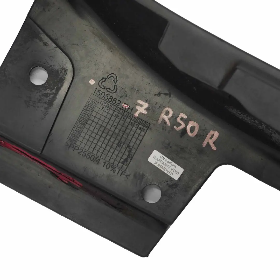 Seitenschweller Schweller Abdeckung Rechts Schwarz für Mini R50 mit Teilenummer 1505862 Mini R50 Seitenschweller Schweller Abdeckung Rechts Schwarz - SKU 1505862-7 - Teilenummer 1505862