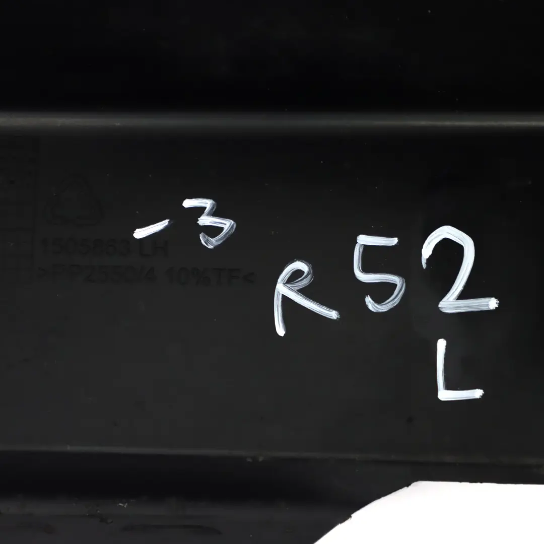 Side Skirt Cooper Cover Trim Sill Panel Left N/S Black to Mini R52 with Part number 1505863 Mini R52 Side Skirt Cooper Cover Trim Sill Panel Left N/S Black - SKU 1505863-3 - Part number 1505863
