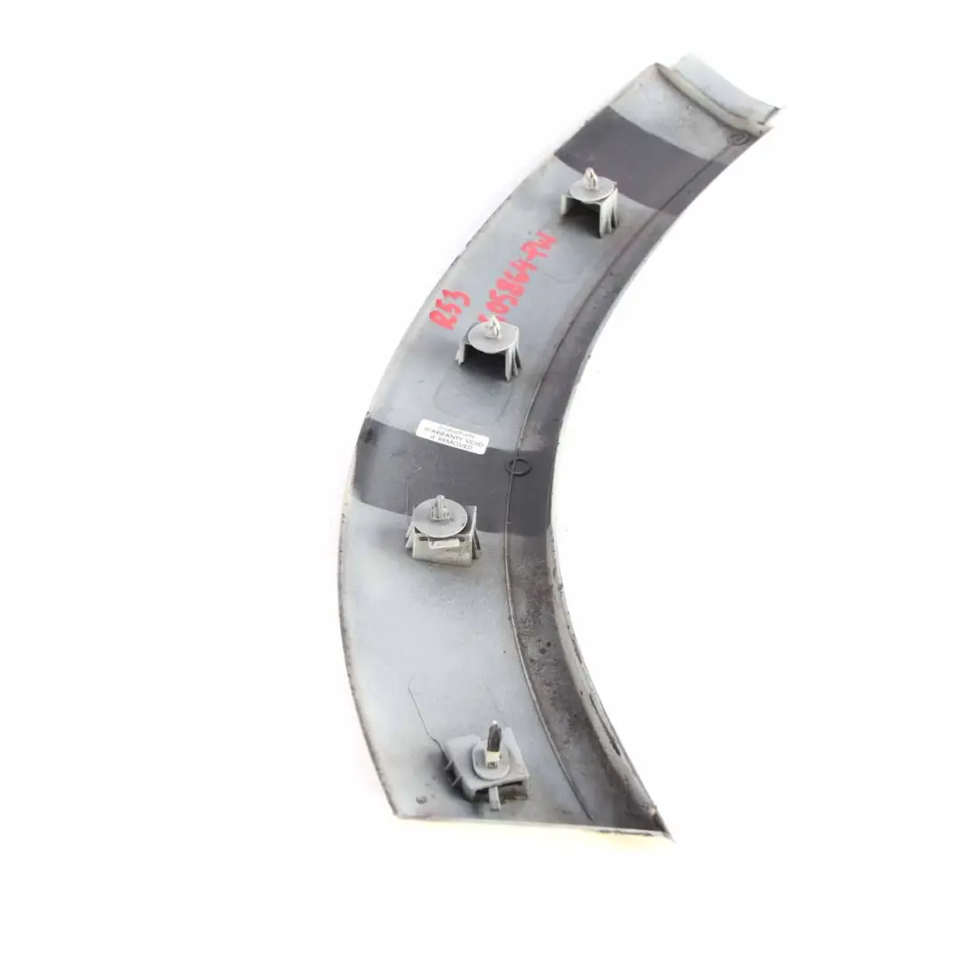 Arch Mini R50 R52 R53 Wing Trim Front Right O/S Pepper White 850 to Wheel with Part number 1505864 Wheel Arch Mini R50 R52 R53 Wing Trim Front Right O/S Pepper White 850 - SKU 1505864-PW - Part number 1505864