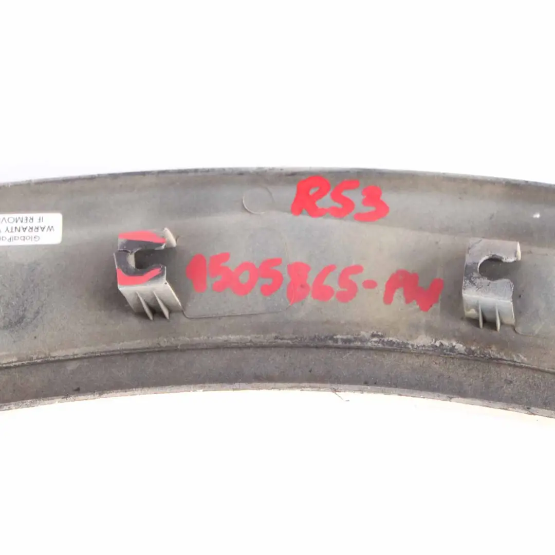 Arch Cover Wing Trim Panel Front Left N/S Pepper White 850 to Mini R50 R53 Wheel with Part number 1505865 Mini R50 R53 Wheel Arch Cover Wing Trim Panel Front Left N/S Pepper White 850 - SKU 1505865-PW - Part number 1505865