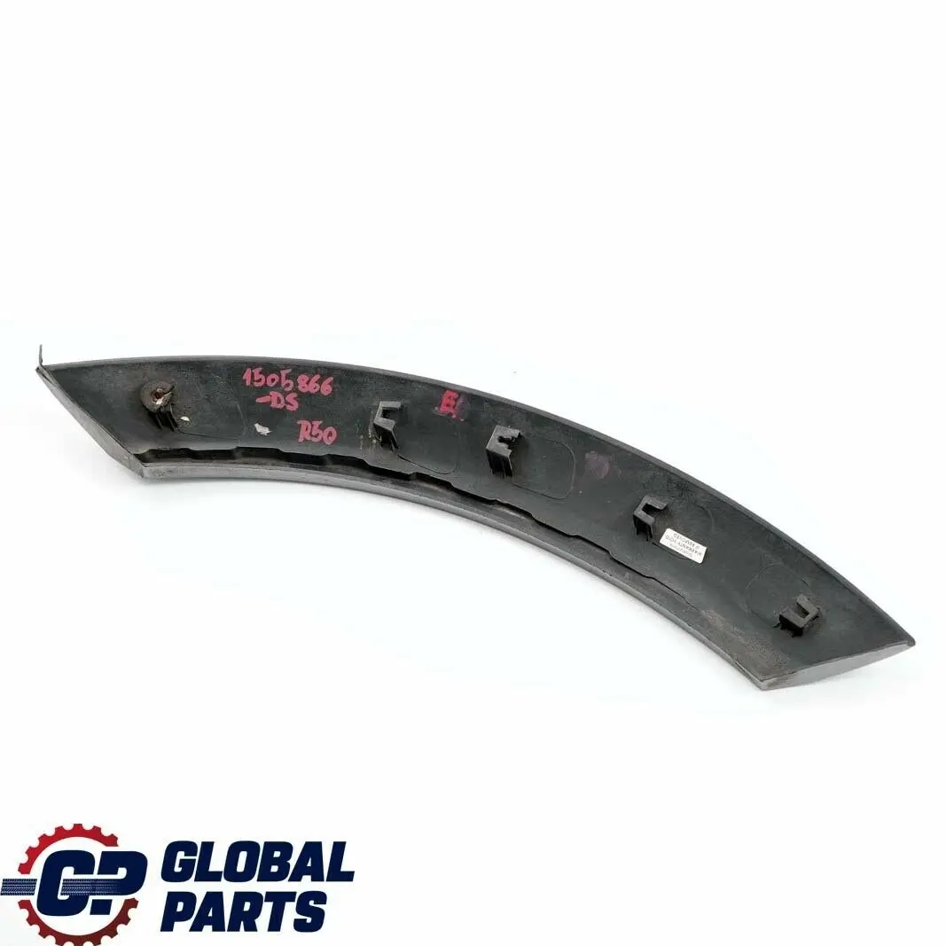 Mini R50 R53 Wheel Arch Bonnet Trim Front Right O/S Dark Silver 871 - SKU 1505866-DS - Part number 1505866
