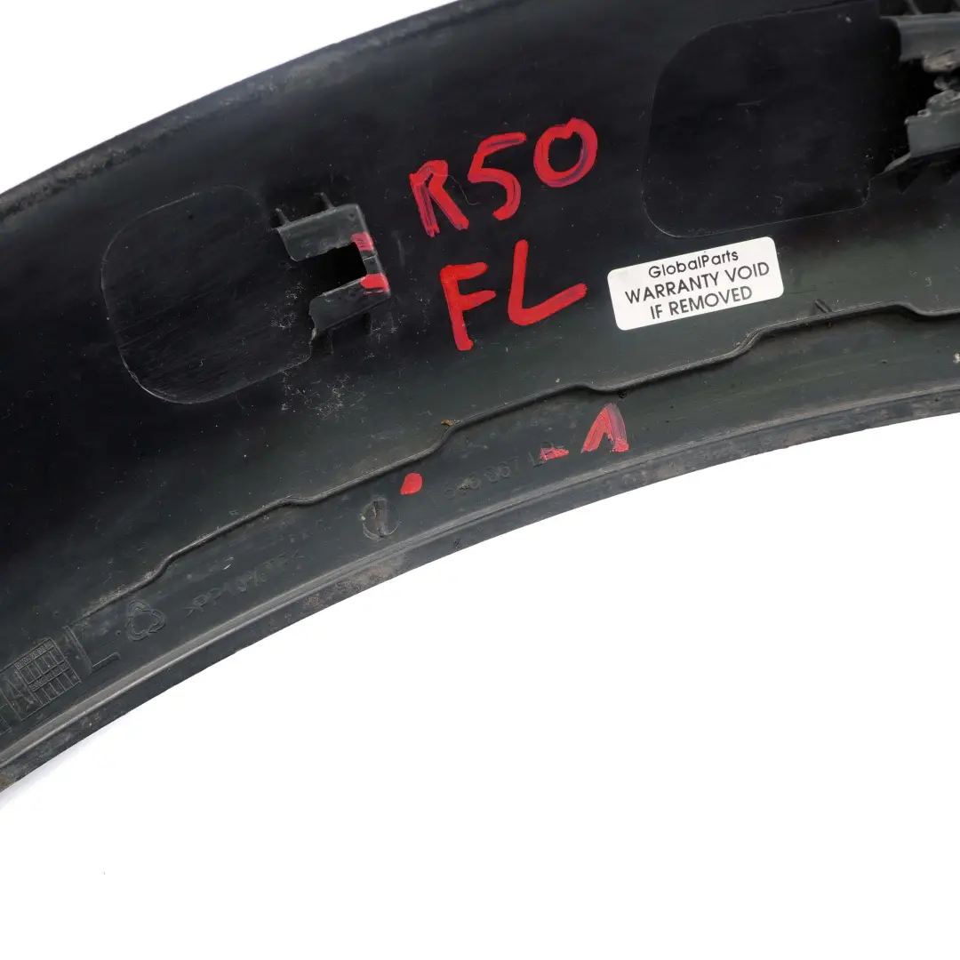 Apertura Passaruota Anteriore Sinistra Nero per Mini Cooper One R50 R52 R53 con numero di parte 1505867 Mini Cooper One R50 R52 R53 Apertura Passaruota Anteriore Sinistra Nero - SKU 1505867-1 - Numero di parte 1505867