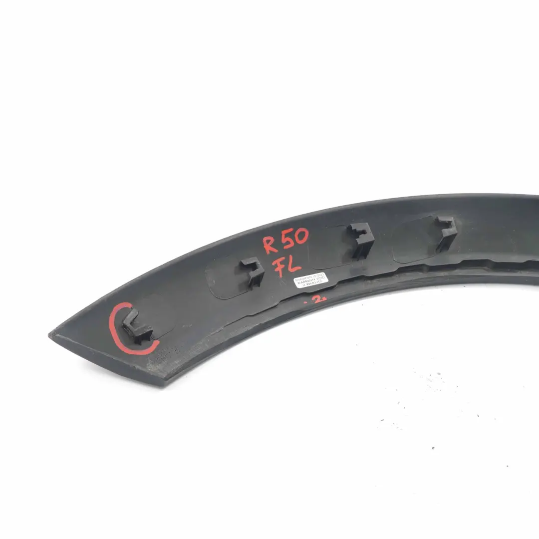 Arch Mini R50 R52 R53 Cover Bonnet Trim Front Left N/S to Wheel with Part number 1505867 Wheel Arch Mini R50 R52 R53 Cover Bonnet Trim Front Left N/S - SKU 1505867-2 - Part number 1505867