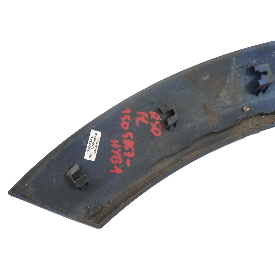 Arch Bonnet Trim Front Left N/S Hyper Blue to Mini R50 R52 R53 Wheel with Part number 1505867 Mini R50 R52 R53 Wheel Arch Bonnet Trim Front Left N/S Hyper Blue - SKU 1505867-HYB1 - Part number 1505867