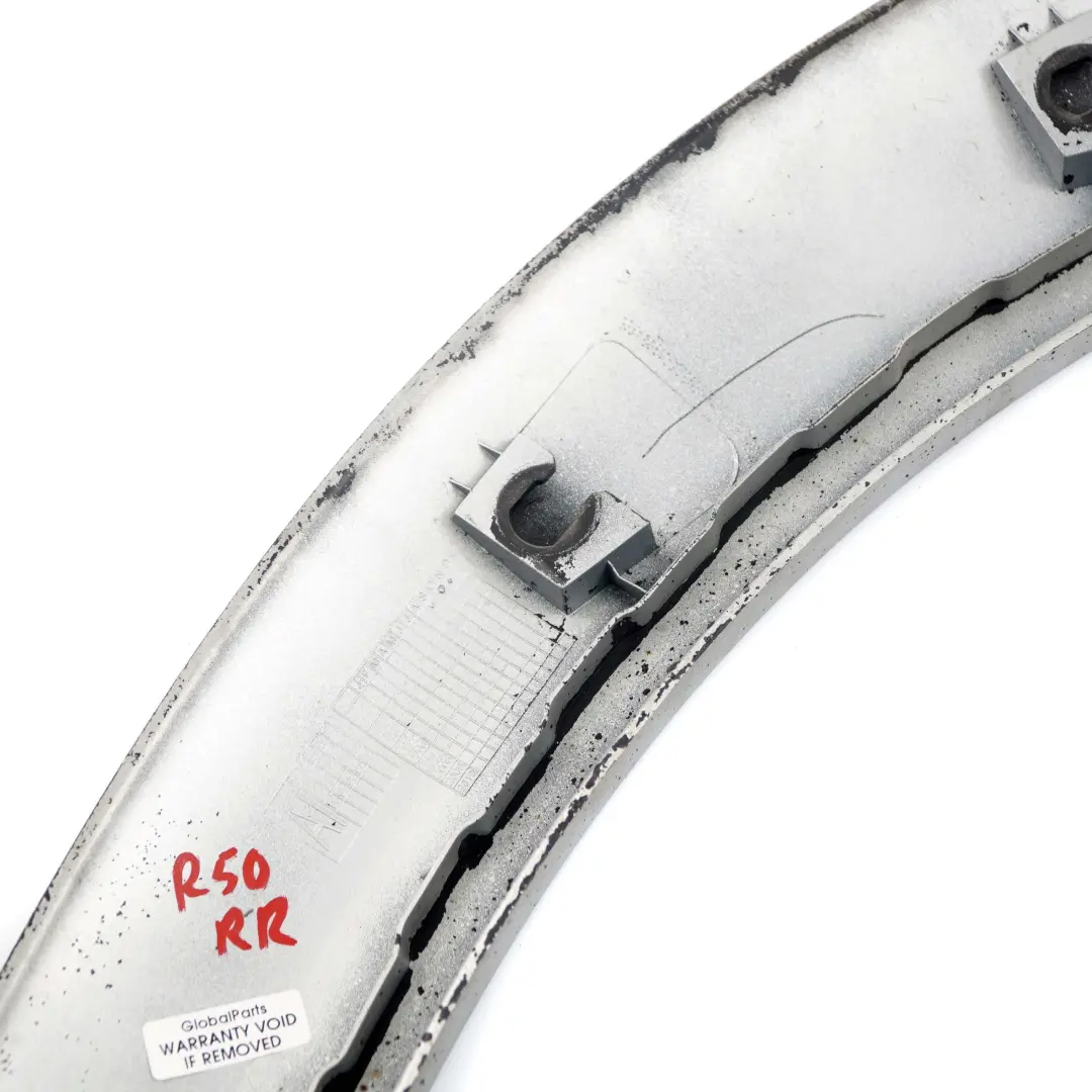 Mini Cooper R50 R52 R53 Blende Radlauf Hinten Rechts Silver Silber - SKU 1505868-SIL - Teilenummer 1505868