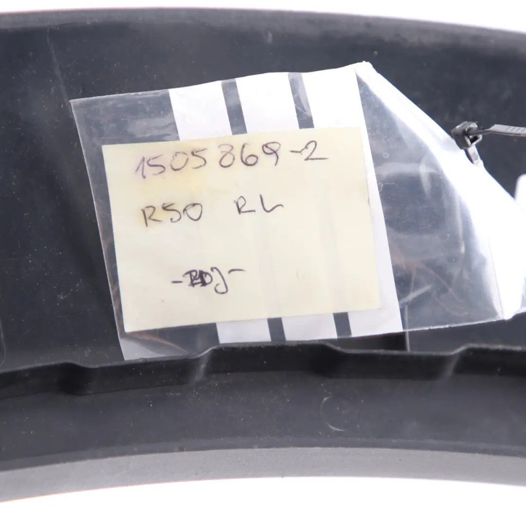 Couverture Passage de Roue Arriere Gauche Noir pour Mini Cooper 2 R50 R52 R53 à propos du numéro de pièce 1505869 Mini Cooper 2 R50 R52 R53 Couverture Passage de Roue Arriere Gauche Noir - SKU 1505869-2 - Numéro de pièce 1505869