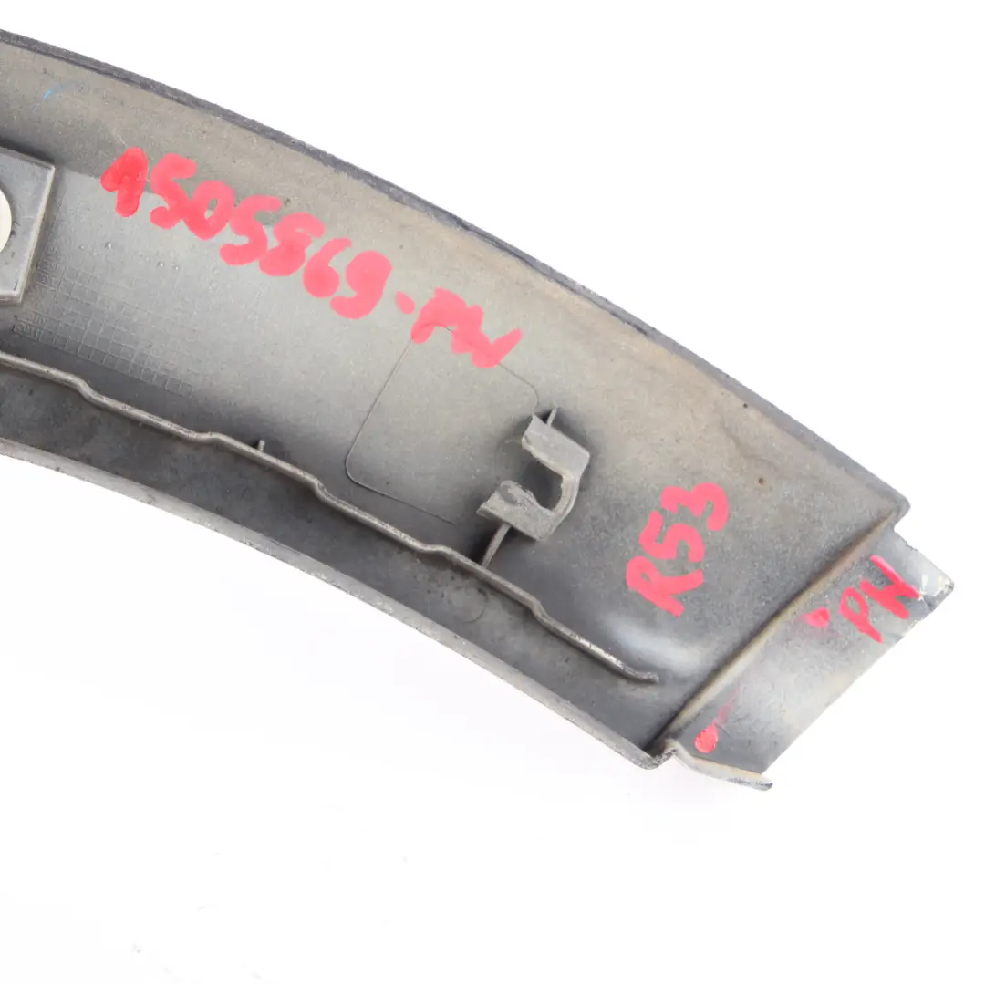 Blende Radlauf Abdeckung Hinten Links Schwarz für Mini Cooper R50 R52 R53 mit Teilenummer 1505869 Mini Cooper R50 R52 R53 Blende Radlauf Abdeckung Hinten Links Schwarz - SKU 1505869-PW - Teilenummer 1505869