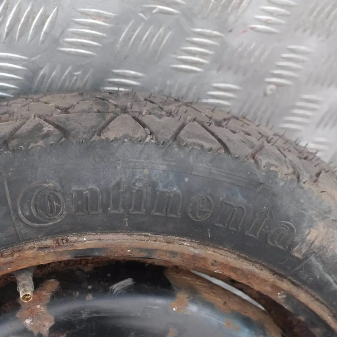 Emergency Spare Wheel Tyre 115/70 R15 to Mini Cooper R50 R56 Continental with Part number 1508367 Mini Cooper R50 R56 Continental Emergency Spare Wheel Tyre 115/70 R15 - SKU 1508367 - Part number 1508367