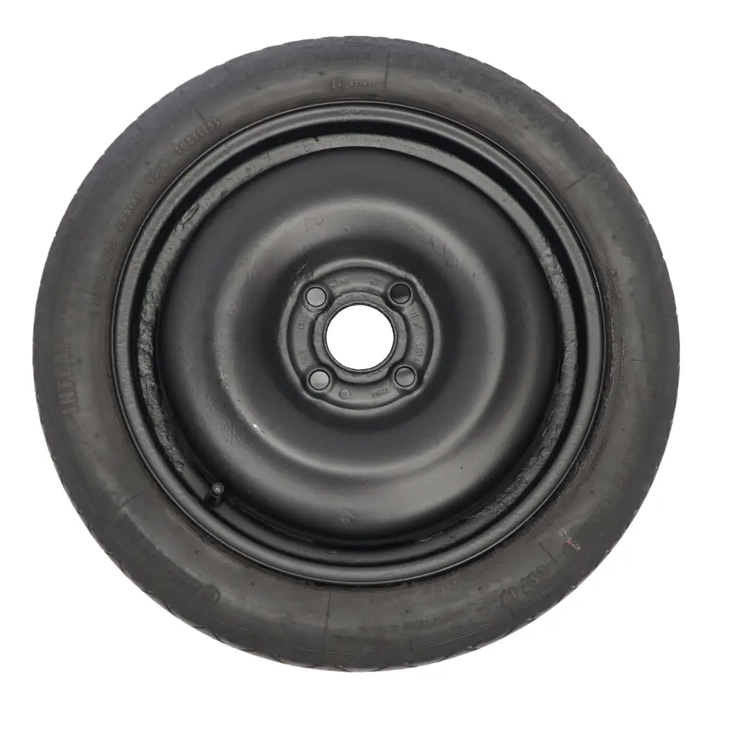 Rueda De Repuesto Compacta Acero Negro 115/70 R15 para Mini R50 R55 R56 con número de pieza 1509164 Mini R50 R55 R56 Rueda De Repuesto Compacta Acero Negro 115/70 R15 - SKU 1509164 - Número de pieza 1509164