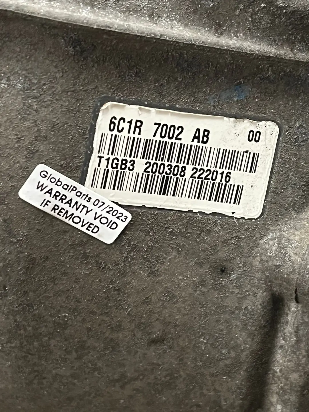 Schaltgetriebe 5 Gang VXT75 6C1R-7002-AB FWD WARRANTY für Ford Transit MK7 mit Teilenummer 1509472 Ford Transit MK7 Schaltgetriebe 5 Gang VXT75 6C1R-7002-AB FWD WARRANTY - SKU 1509472 - Teilenummer 1509472