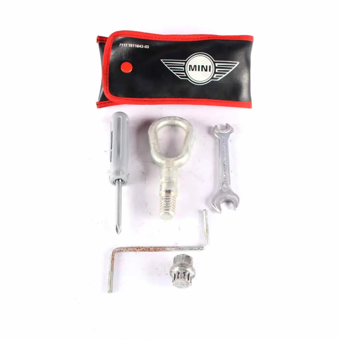 Tool Bag Mini R50 R52 R53 2 Kit Hook Eye Screwdriver to with Part number 1511643 Tool Bag Mini R50 R52 R53 2 Kit Hook Eye Screwdriver - SKU 1511643-2 - Part number 1511643