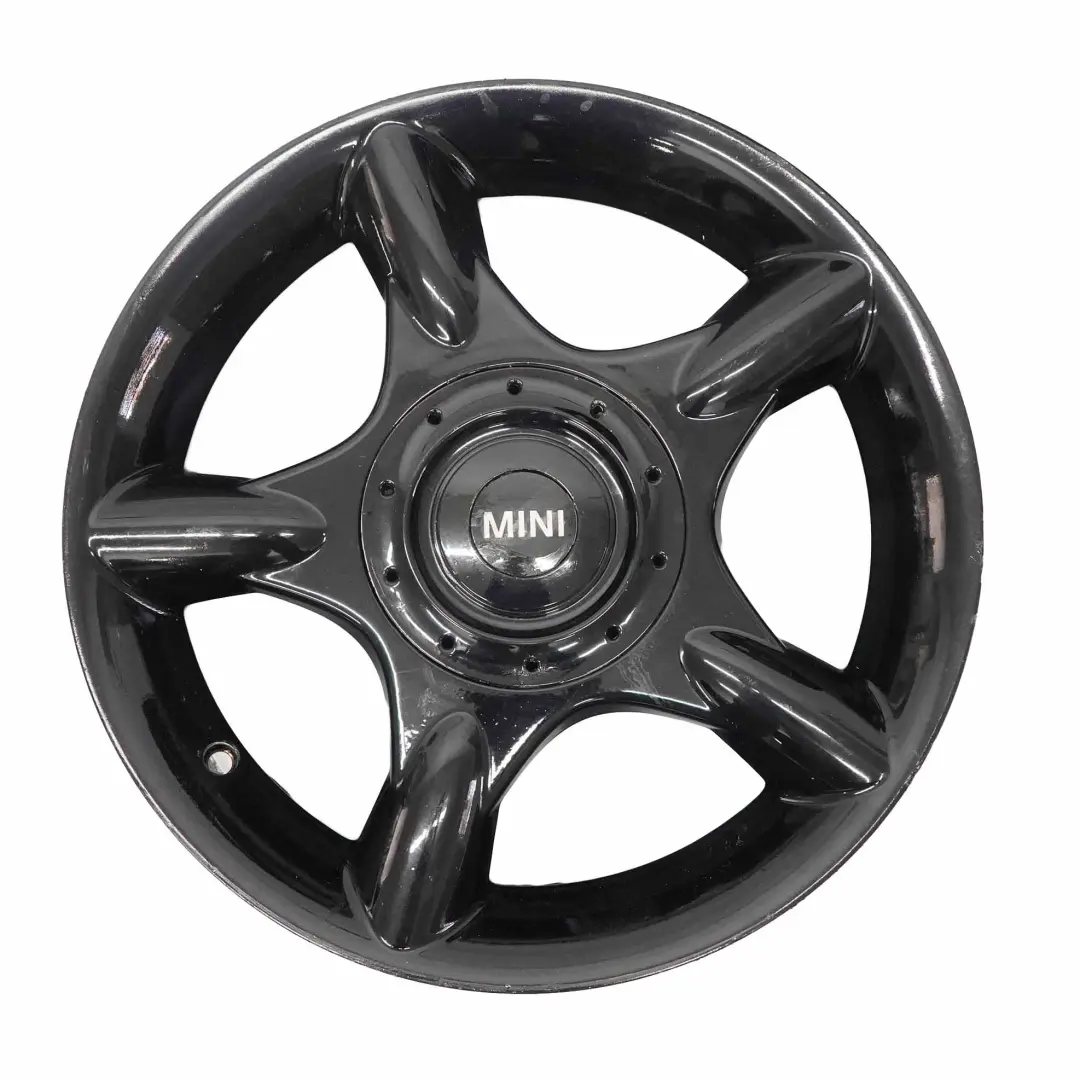 Cerchio In Lega Nero 16 6,5J Et:48 5-Spider Spoke 83 per Mini Cooper One R50 con numero di parte 1512348 Mini Cooper One R50 Cerchio In Lega Nero 16 6,5J Et:48 5-Spider Spoke 83 - SKU 1512348-4 - Numero di parte 1512348