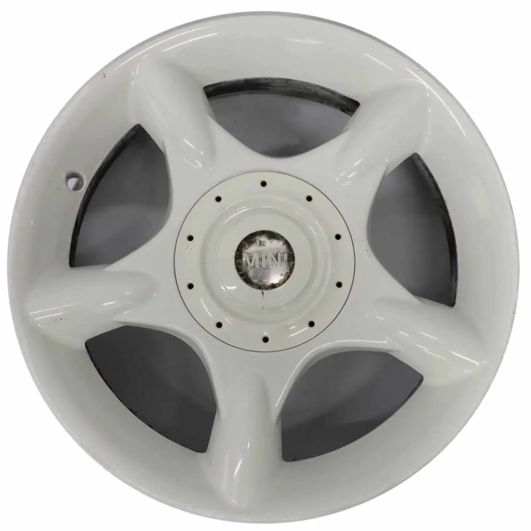 Bianco Cerchio in lega 16" ET:48 6,5J 5-Spider Spoke 83 1512349 per Mini Cooper R50 con numero di parte 1512348 Mini Cooper R50 Bianco Cerchio in lega 16" ET:48 6,5J 5-Spider Spoke 83 1512349 - SKU 1512349-1 - Numero di parte 1512348