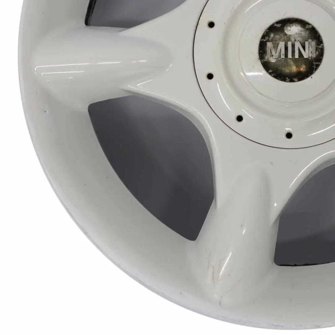 Weiß Felge 16" ET:48 6,5J 5-Spider Speiche 83 für Mini Cooper R50 mit Teilenummer 1512349 Mini Cooper R50 Weiß Felge 16" ET:48 6,5J 5-Spider Speiche 83 - SKU 1512349-2 - Teilenummer 1512349