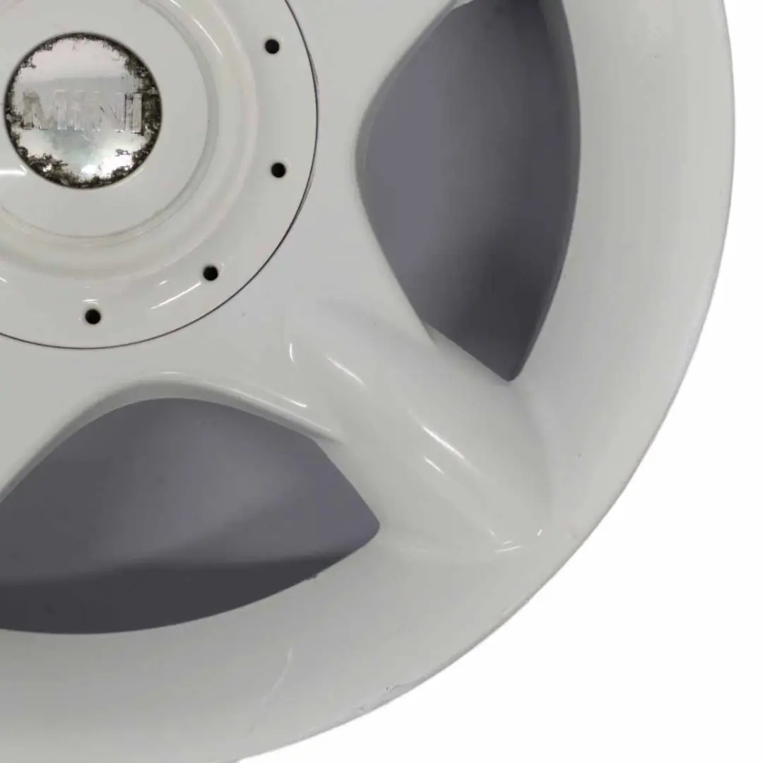 White Wheel Alloy Rim 16" ET:48 6,5J 5-Spider Spoke 83 to Mini Cooper R50 with Part number 1512349 Mini Cooper R50 White Wheel Alloy Rim 16" ET:48 6,5J 5-Spider Spoke 83 - SKU 1512349-3 - Part number 1512349