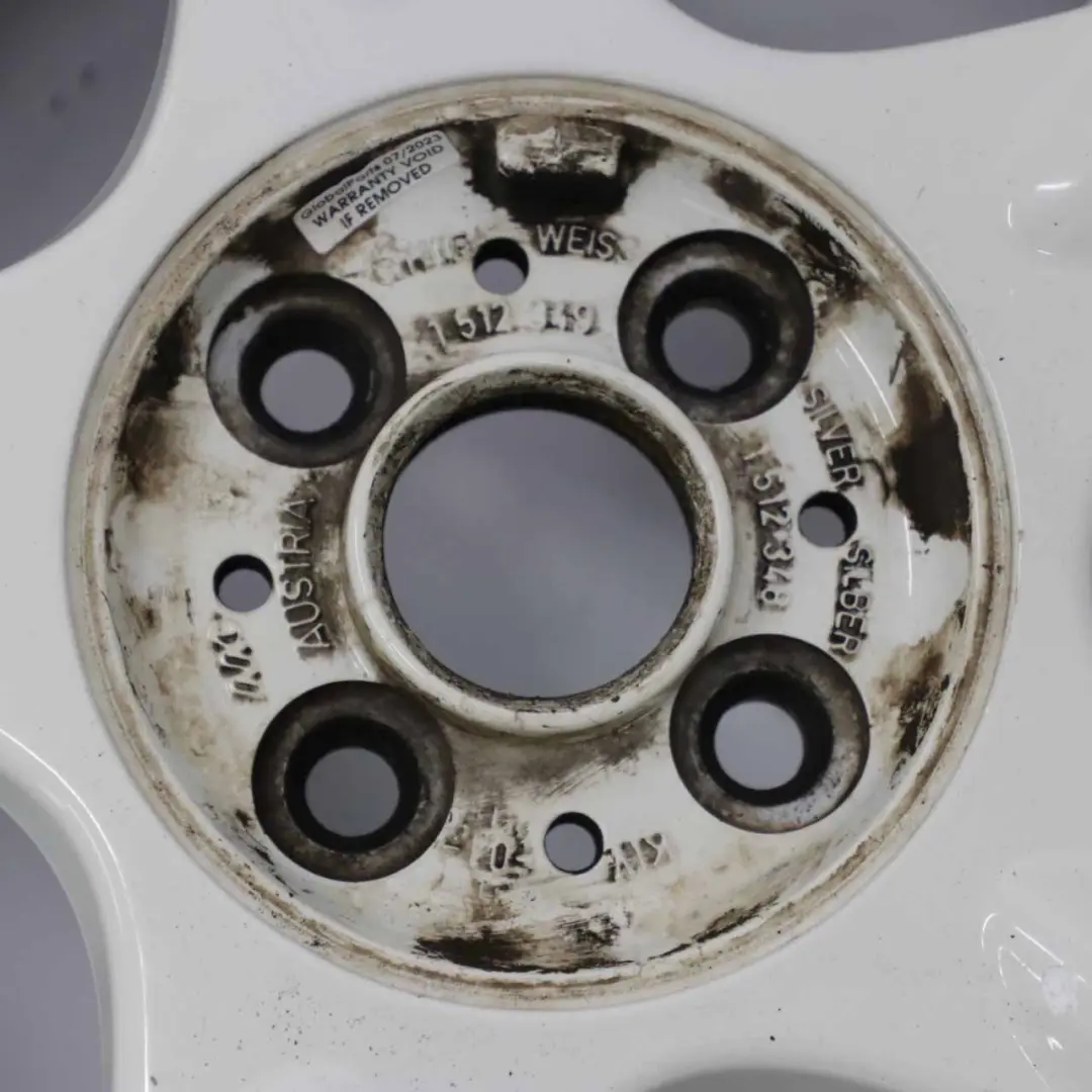 White Wheel Alloy Rim 16" ET:48 6,5J 5-Spider Spoke 83 to Mini Cooper R50 with Part number 1512349 Mini Cooper R50 White Wheel Alloy Rim 16" ET:48 6,5J 5-Spider Spoke 83 - SKU 1512349-4 - Part number 1512349