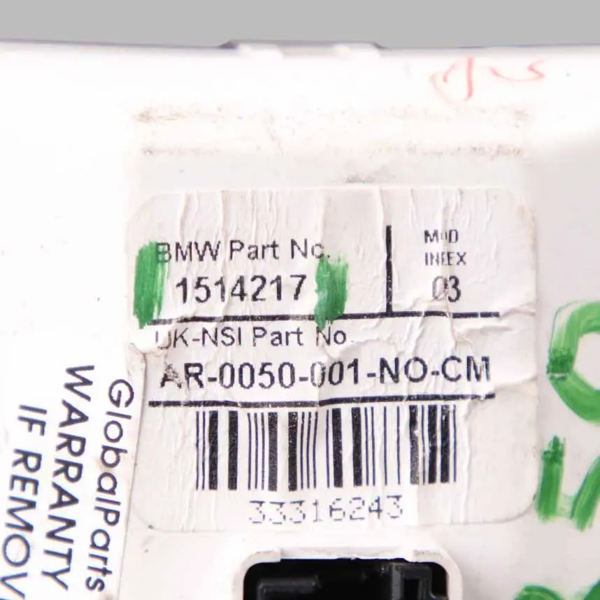 Mini R50 R53 Wyświetlacz Cyfrowy Zegar Podsufitki 1514217 - SKU 1512950-3 - Numer Części 1512950
