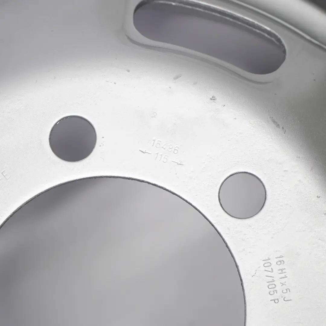 Steel Rim 16 inch 16H1x5J 107/105 P 115 15486 to Iveco Daily Wheel with Part number 15412 Iveco Daily Wheel Steel Rim 16 inch 16H1x5J 107/105 P 115 15486 - SKU 15412 - Part number 15412