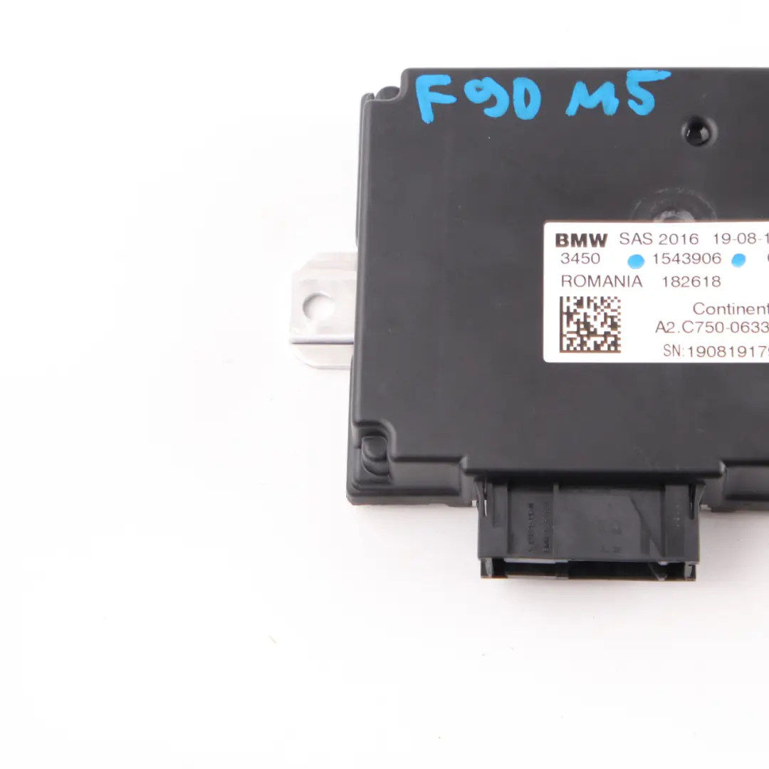 BMW G30 G31 X3 G01 X4 G02 G11 G32 Control Unit SAS Module ECU - SKU 1543906 - Part number 1543906