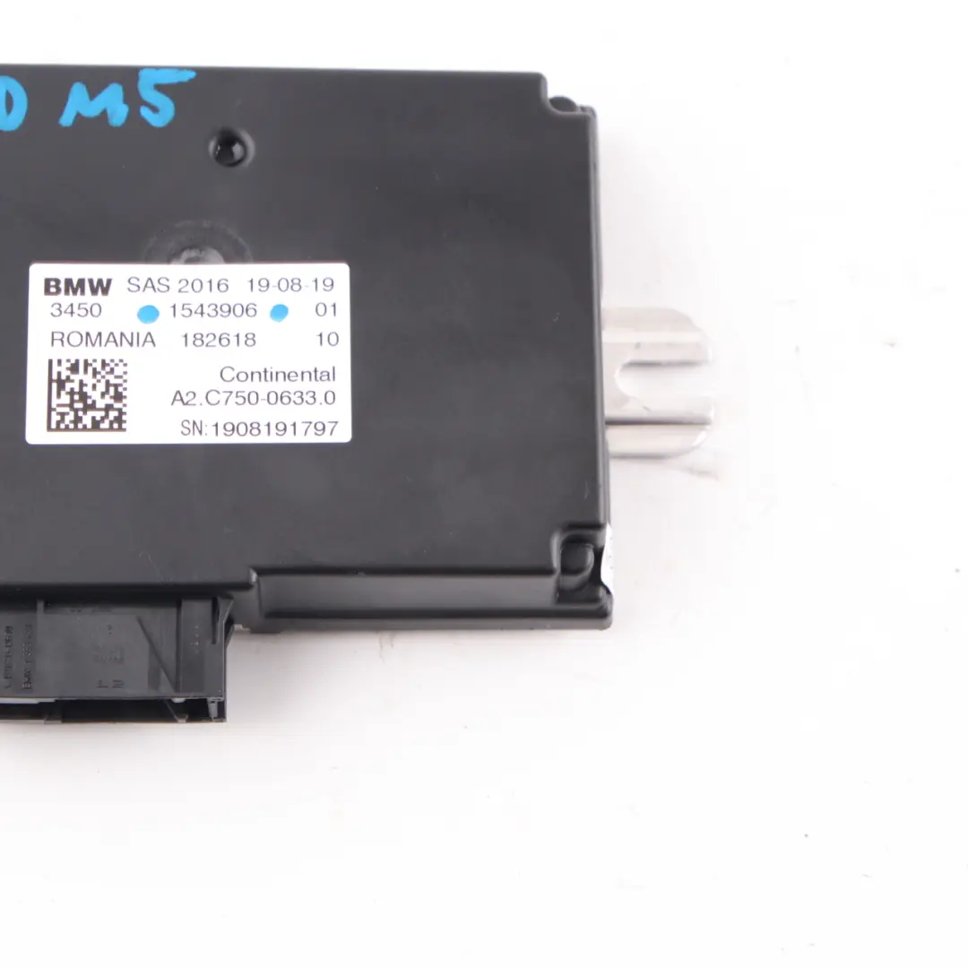 BMW G30 G31 X3 G01 X4 G02 G11 G32 Contrôle SAS Module ECU - SKU 1543906 - Numéro de pièce 1543906