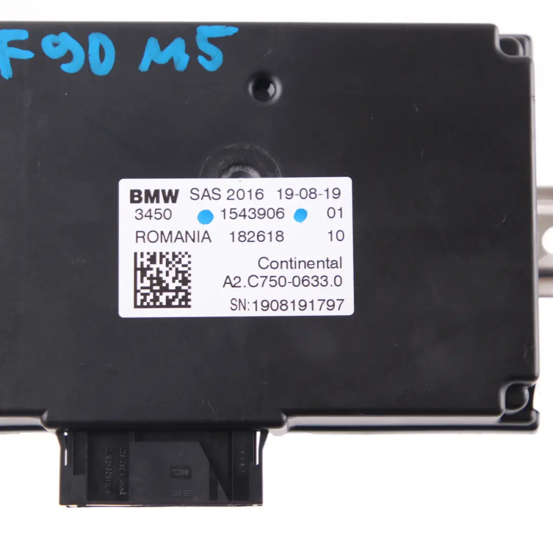 Steuergerät SAS Modul ECU für BMW G30 G31 X3 G01 X4 G02 G11 G32 mit Teilenummer 1543906 BMW G30 G31 X3 G01 X4 G02 G11 G32 Steuergerät SAS Modul ECU - SKU 1543906 - Teilenummer 1543906