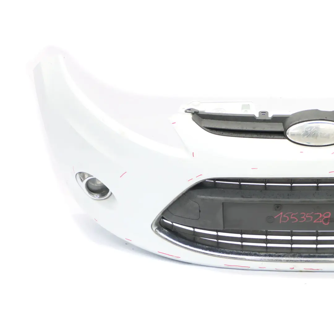 Front Bumper Trim Panel Covering Frozen White - Z2 to Ford Fiesta Mk7 with Part number 1553528 Ford Fiesta Mk7 Front Bumper Trim Panel Covering Frozen White - Z2 - SKU 1553528-FW - Part number 1553528