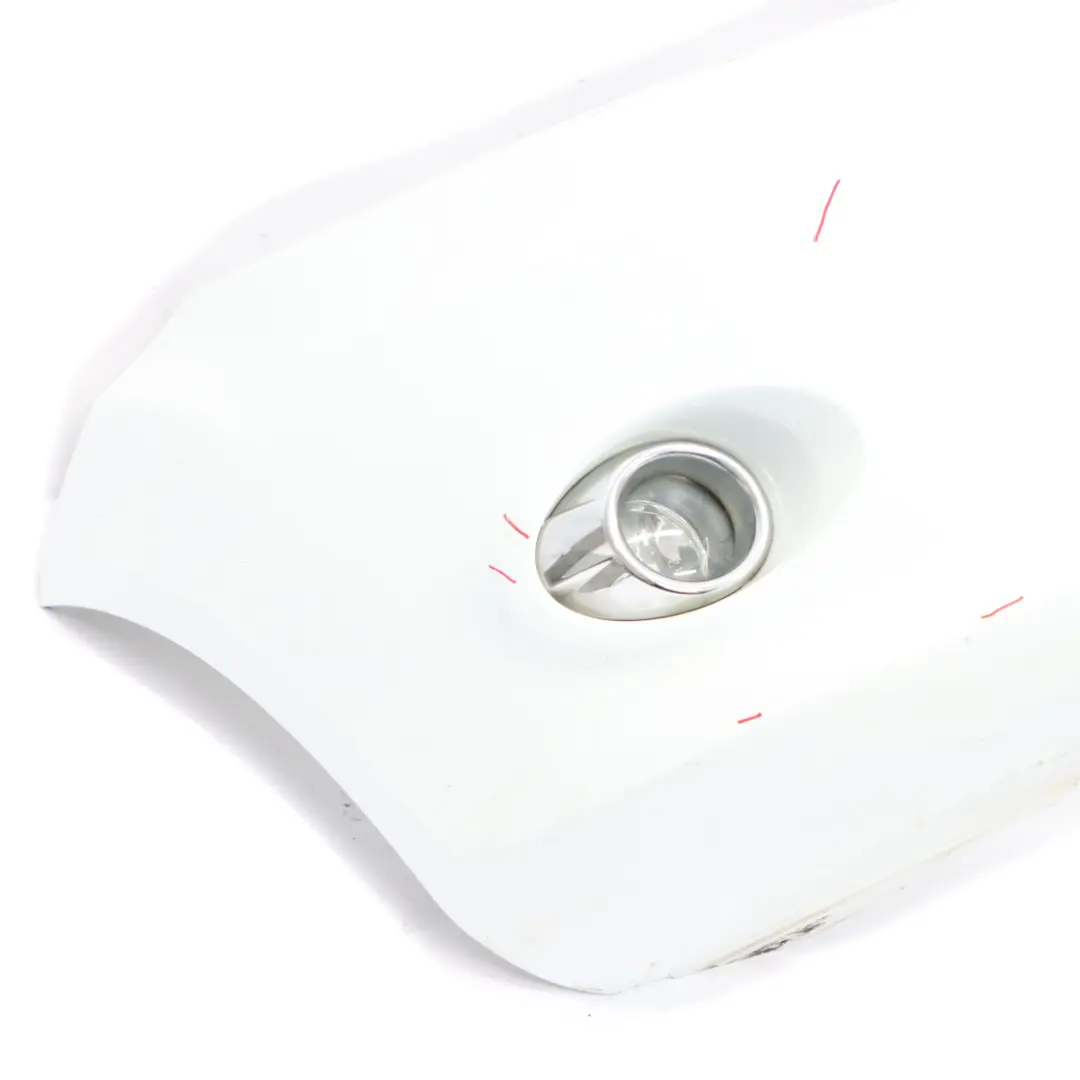 Ford Fiesta Mk7 Front Bumper Trim Panel Covering Frozen White - Z2 - SKU 1553528-FW - Part number 1553528