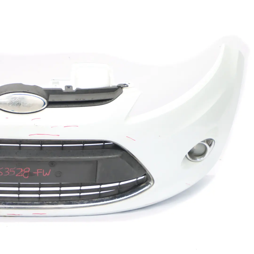 Ford Fiesta Mk7 Front Bumper Trim Panel Covering Frozen White - Z2 - SKU 1553528-FW - Part number 1553528