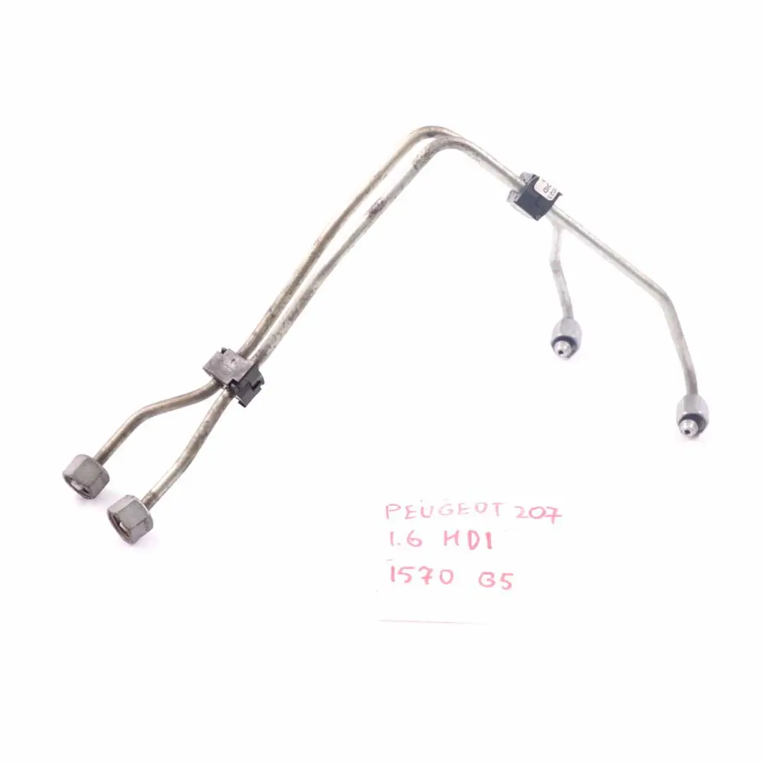 Tubo de presión de combustible Tubo de inyección Rail para Peugeot 207 1.6 HDI con número de pieza 1570G5 Peugeot 207 1.6 HDI Tubo de presión de combustible Tubo de inyección Rail - SKU 1570G5 - Número de pieza 1570G5