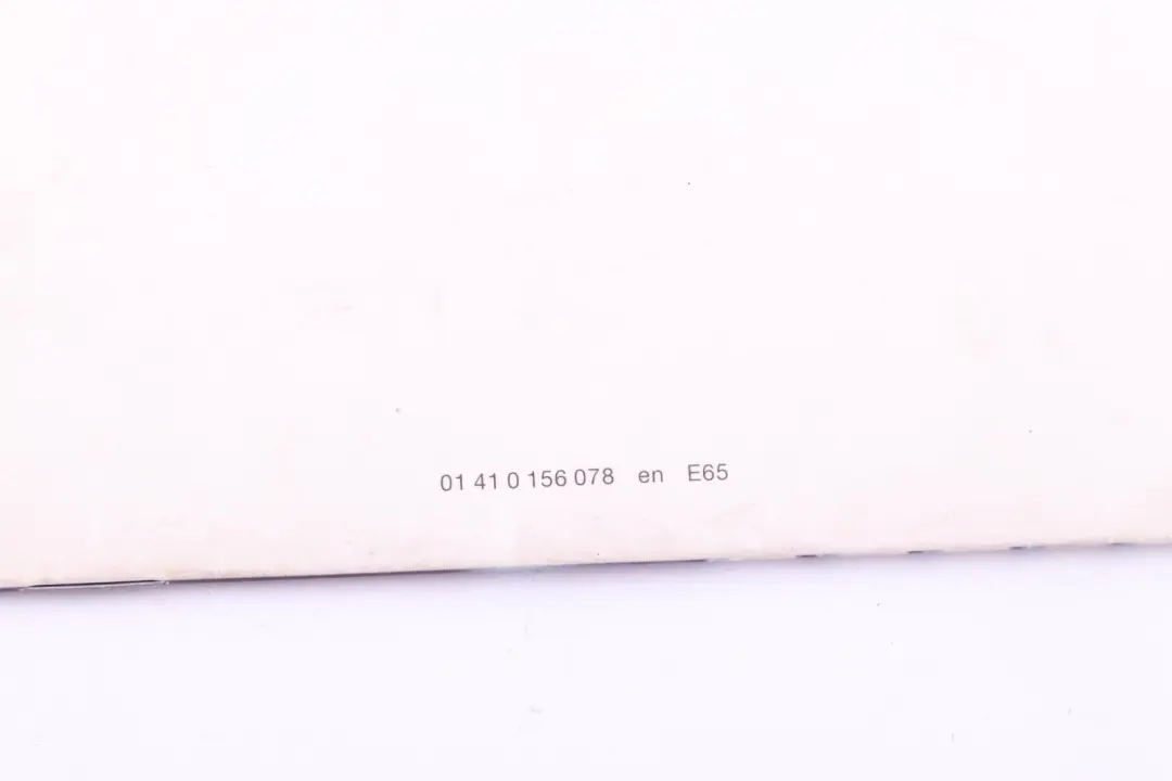 BMW 7 Series E65 E66 E67 Service Booklet 01410156078 0156078 - SKU 158200 - Part number 158200