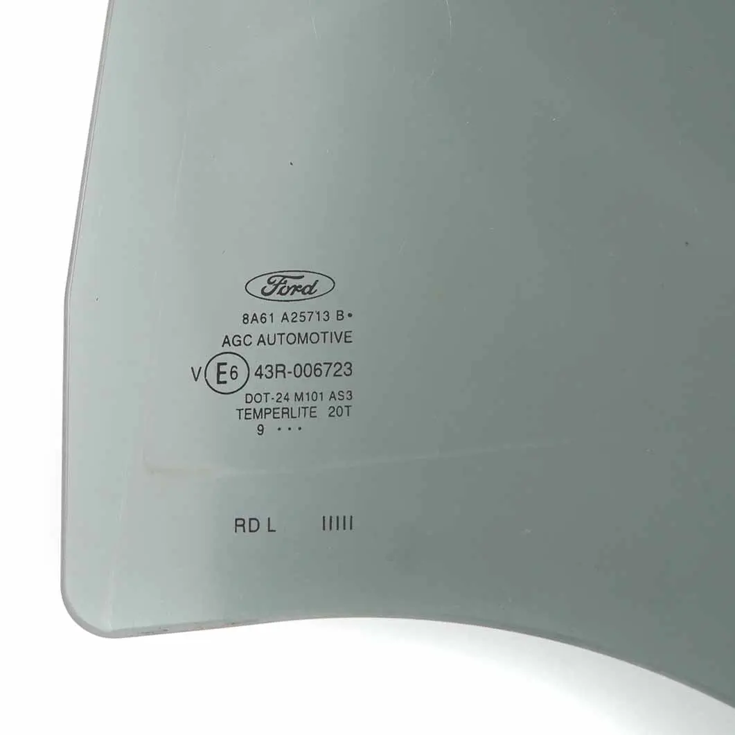 Fenster Glas Tür hinten links Verglasung schwarz AS3 für Ford Fiesta MK7 mit Teilenummer 1591453 Ford Fiesta MK7 Fenster Glas Tür hinten links Verglasung schwarz AS3 - SKU 1591453 - Teilenummer 1591453