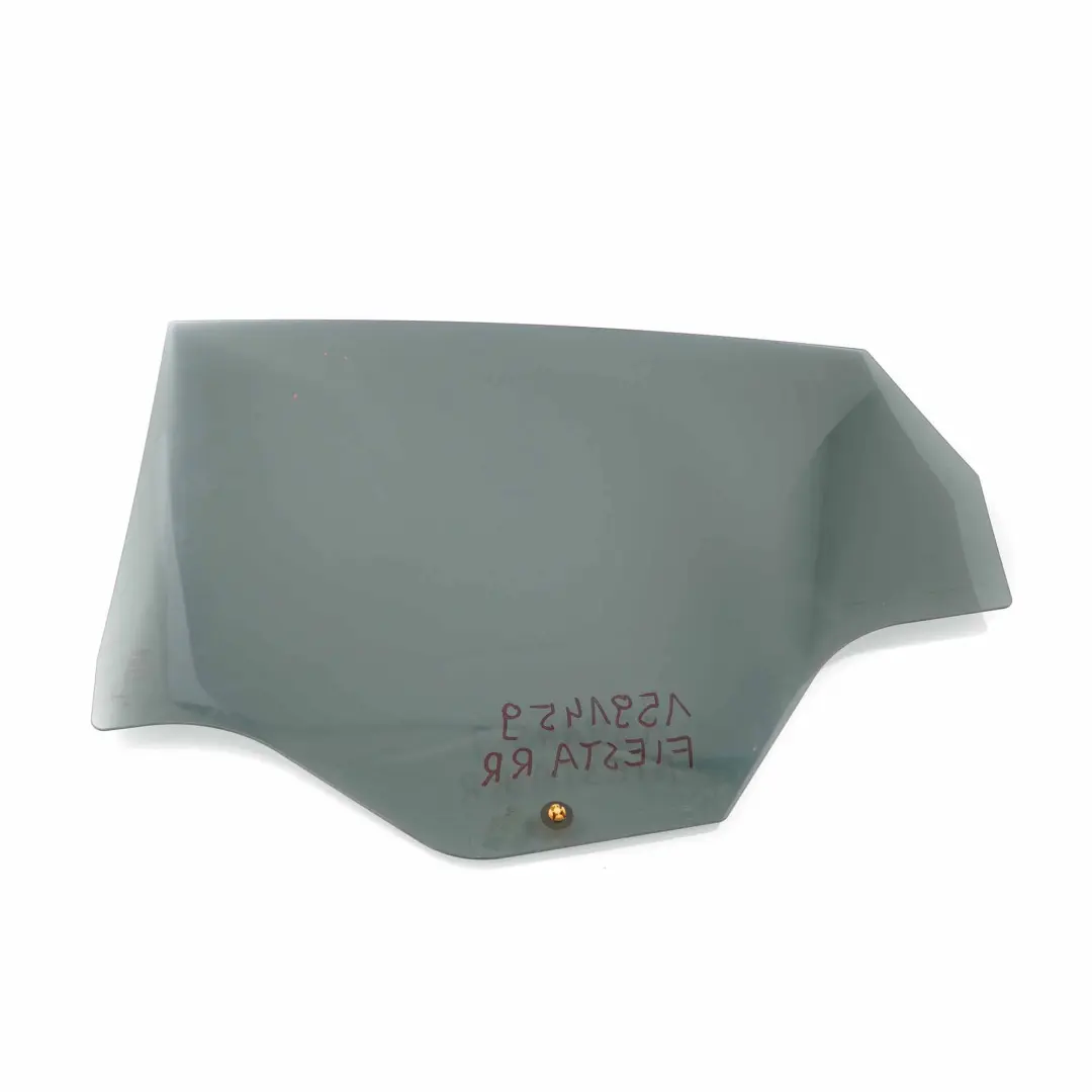 Finestra di vetro porta posteriore destra vetri nero AS3 per Ford Fiesta MK7 con numero di parte 1591459 Ford Fiesta MK7 Finestra di vetro porta posteriore destra vetri nero AS3 - SKU 1591459 - Numero di parte 1591459