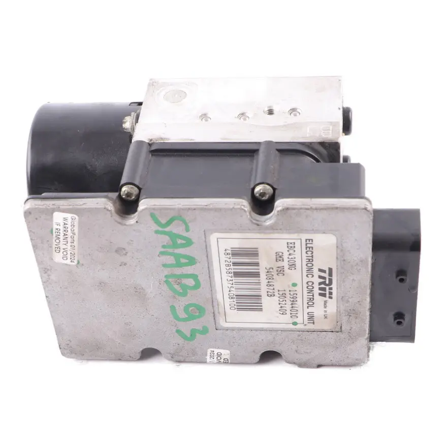 Saab 9-3 Brake Pump ABS Module Hydraulic Control Unit 15052409 - SKU 15994401C - Part number 15994401C
