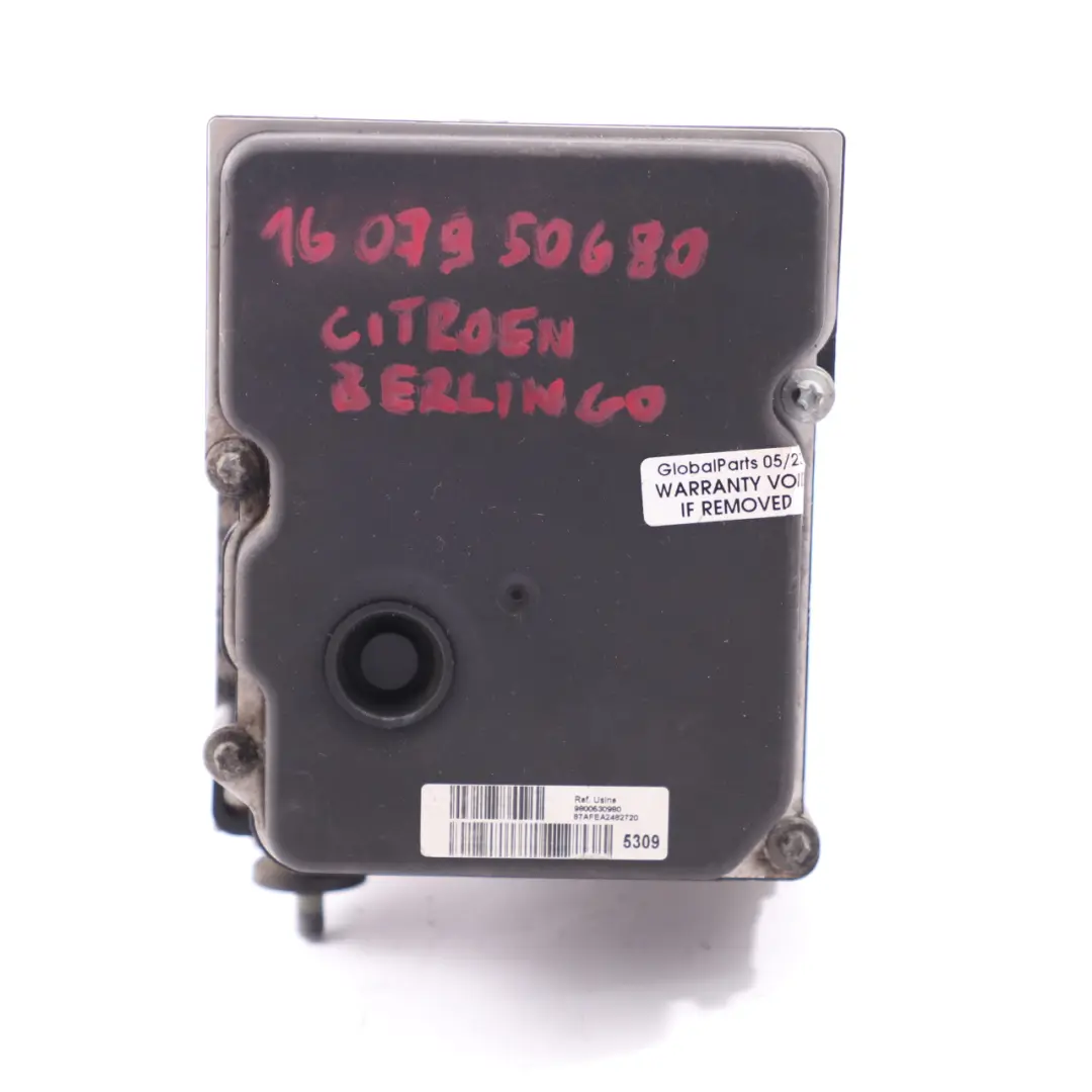  Brems pumpe Citroen Berlingo Peugeot Partner ABS-Modul Steuergerät - SKU 1607950680 - Teilenummer 1607950680