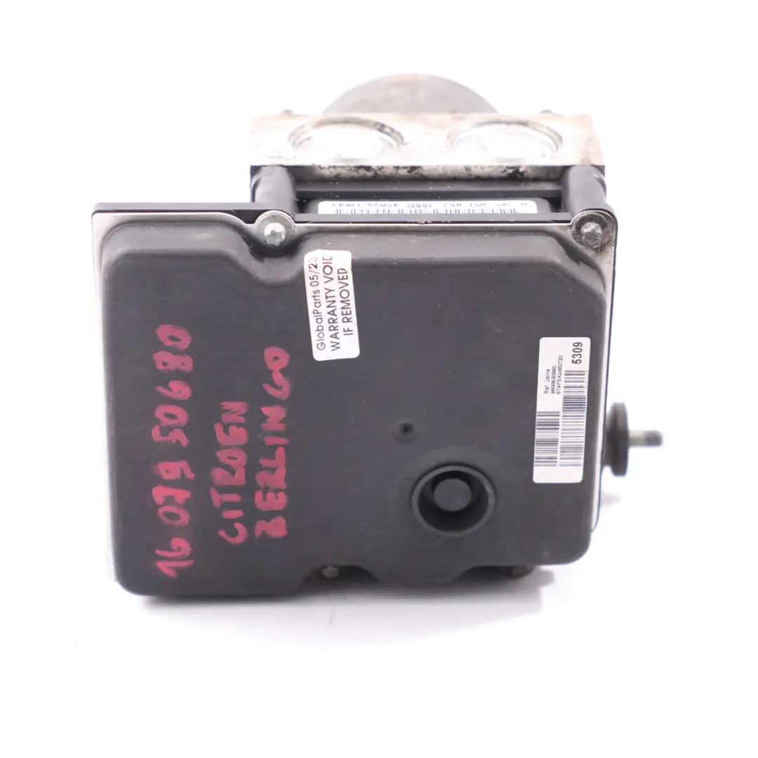 Pompe frein Citroen Berlingo Peugeot Partner ABS Unité contrôle pour à propos du numéro de pièce 1607950680 Pompe frein Citroen Berlingo Peugeot Partner ABS Unité contrôle - SKU 1607950680 - Numéro de pièce 1607950680