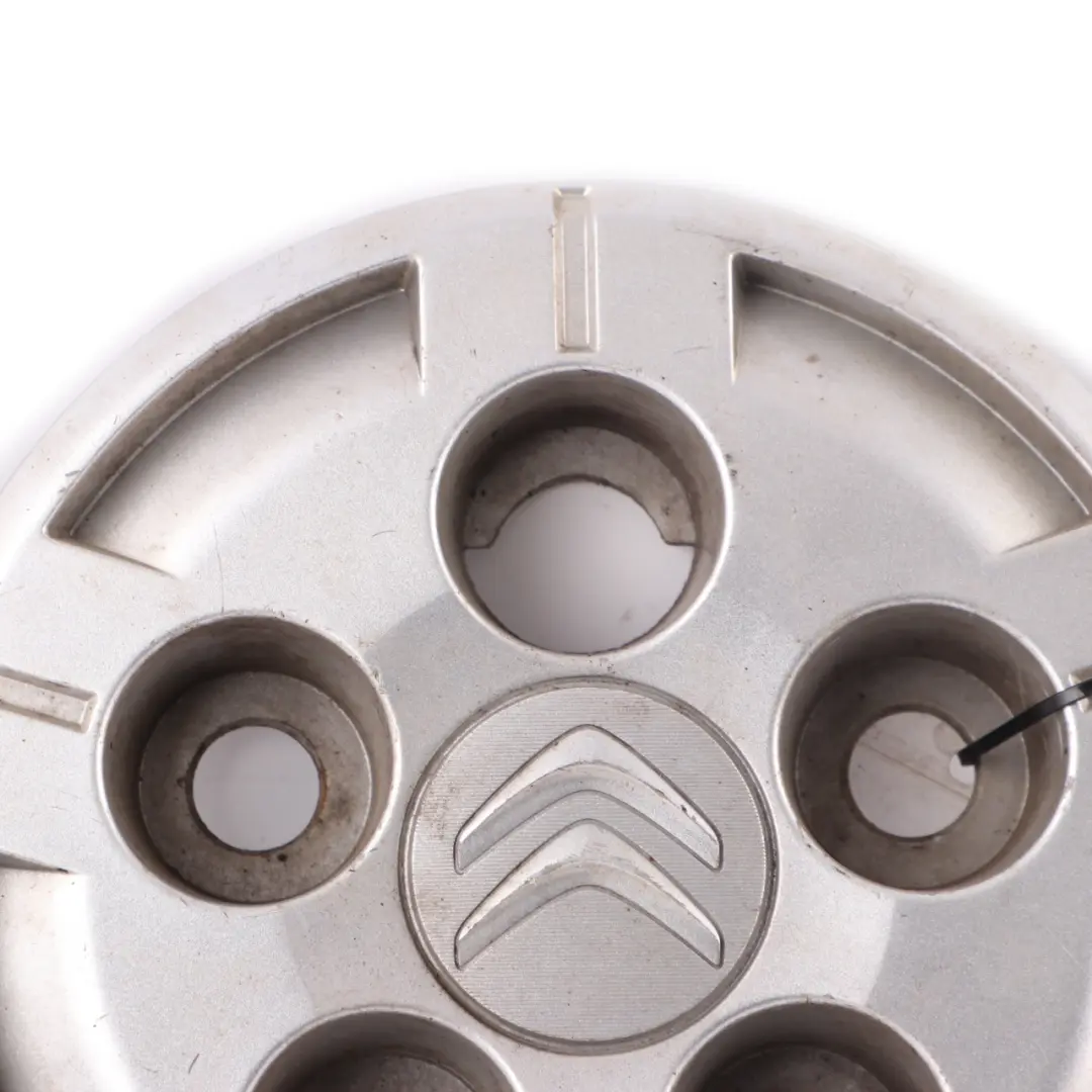 Citroen Relay 3 Wheel Cap 15'' Centre Trim Hub Cover Silver Panel to with Part number 1611985180 Citroen Relay 3 Wheel Cap 15'' Centre Trim Hub Cover Silver Panel - SKU 1611985180 - Part number 1611985180