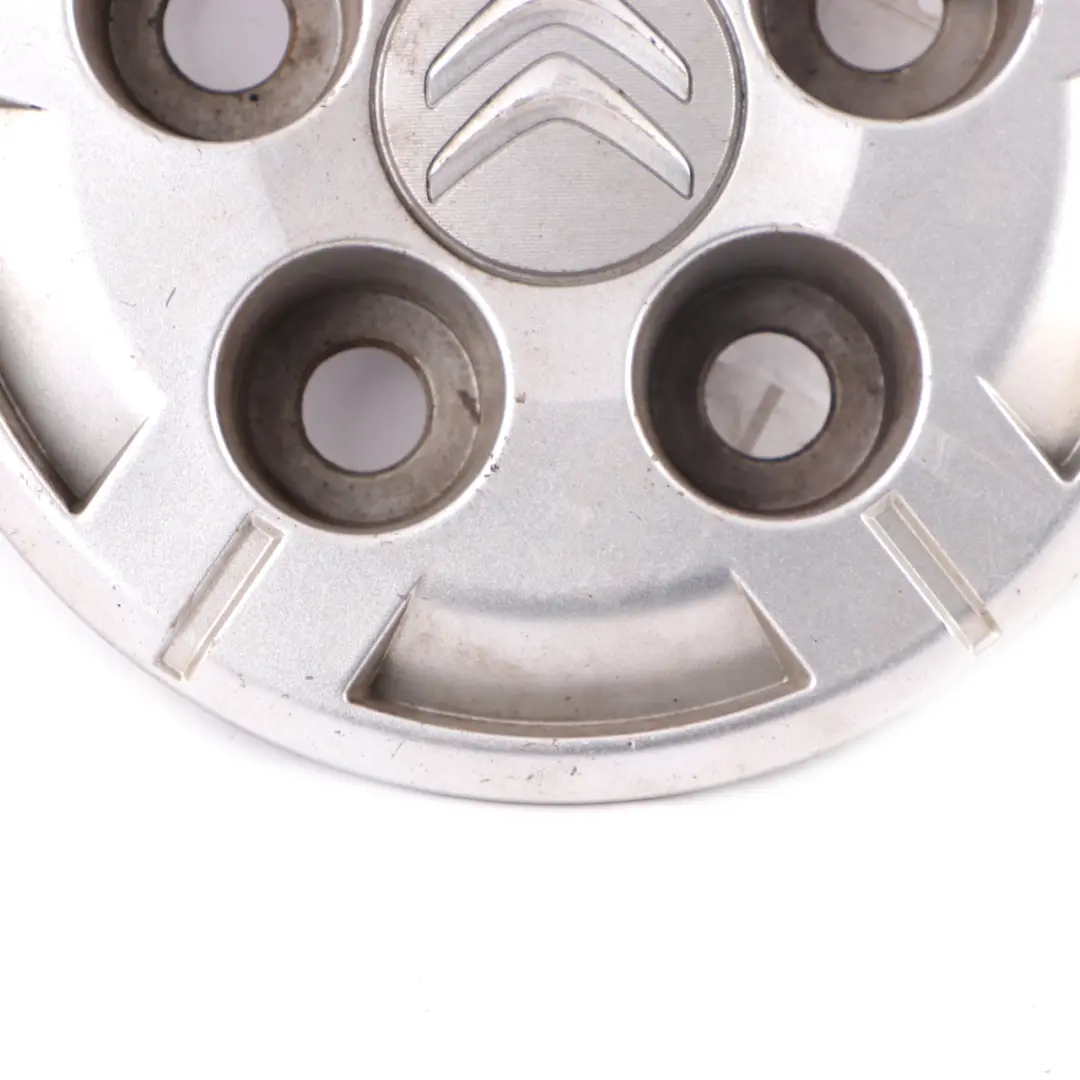 Citroen Relay 3 Wheel Cap 15'' Centre Trim Hub Cover Silver Panel to with Part number 1611985180 Citroen Relay 3 Wheel Cap 15'' Centre Trim Hub Cover Silver Panel - SKU 1611985180 - Part number 1611985180