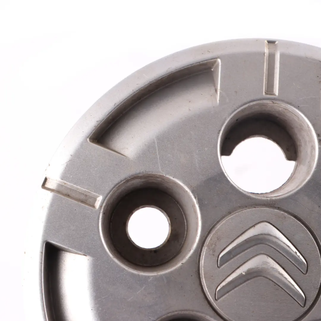 Citroen Relay 3 Wheel Cap 15'' Centre Trim Hub Cover Silver Panel to with Part number 1611985180 Citroen Relay 3 Wheel Cap 15'' Centre Trim Hub Cover Silver Panel - SKU 1611985180 - Part number 1611985180