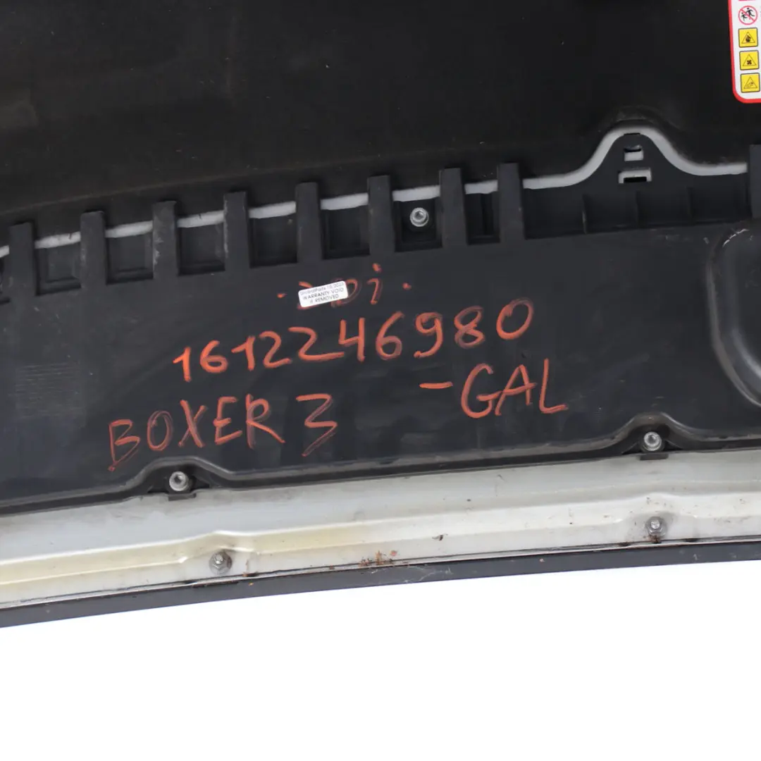 Hood Bonnet Trim Covering Panel Grey Aluminium Metallic - EZR to Peugeot Boxer 3 with Part number 1612246980 Peugeot Boxer 3 Hood Bonnet Trim Covering Panel Grey Aluminium Metallic - EZR - SKU 1612246980-GAL - Part number 1612246980