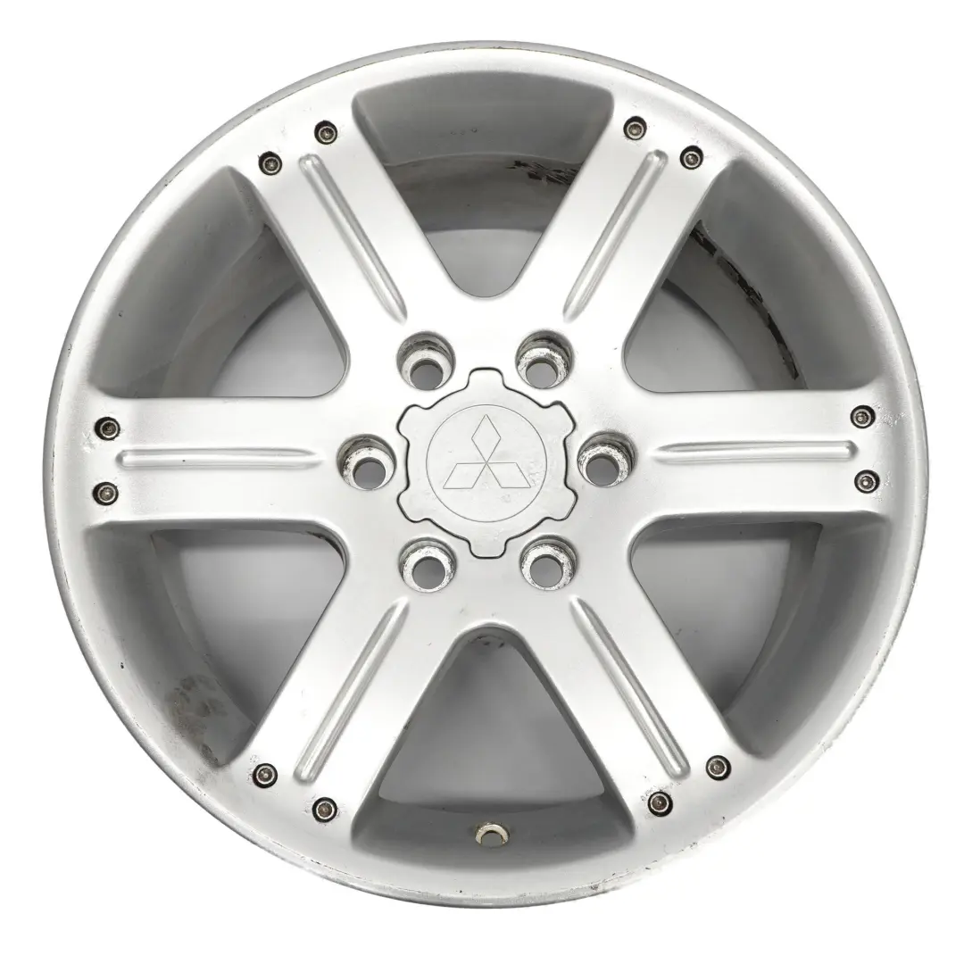 Alloy Wheel Rim 18" ET:46 8.5J to Mitsubishi Shogun Pajero Silver with Part number 16388546Z2 Mitsubishi Shogun Pajero Silver Alloy Wheel Rim 18" ET:46 8.5J - SKU 16388546Z2-4 - Part number 16388546Z2