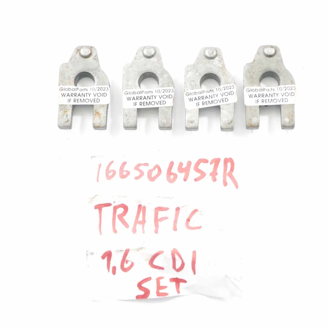 Renault Trafic III Opel Vivaro B 1.6 DCi Clamp Jaw Fuel Injector Set - SKU 166506457R - Part number 166506457R