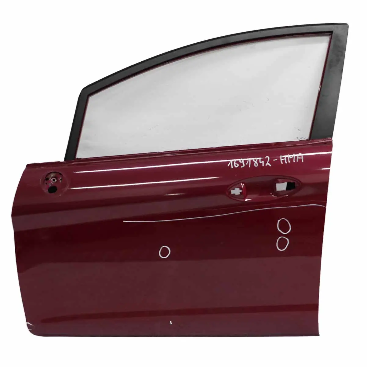 Door Front Ford Fiesta Mk7 Left N/S Hot Magenta Pearl - M9