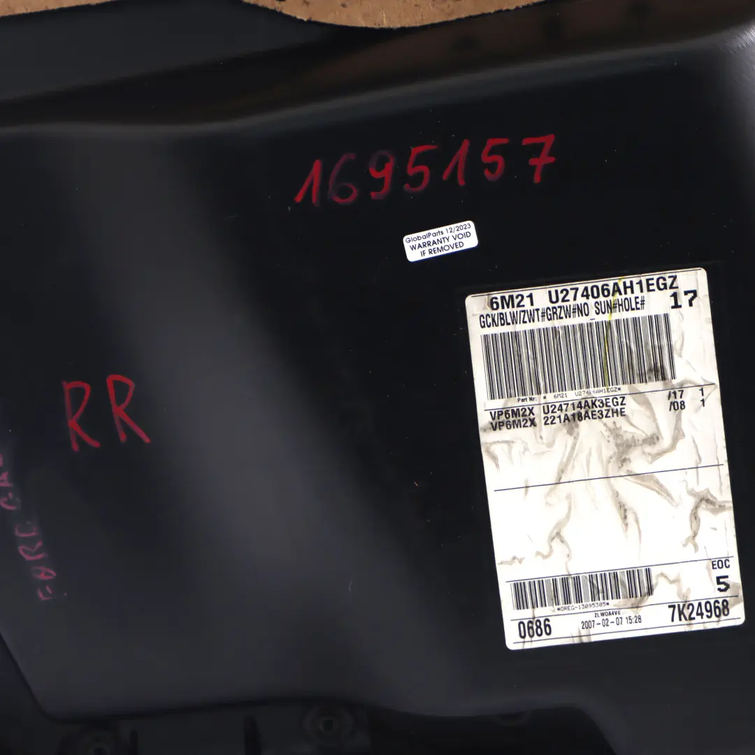 Ford Galaxy Door Card Rear Right O/S Trim Panel Cover Black Cloth - SKU 1695157 - Part number 1695157