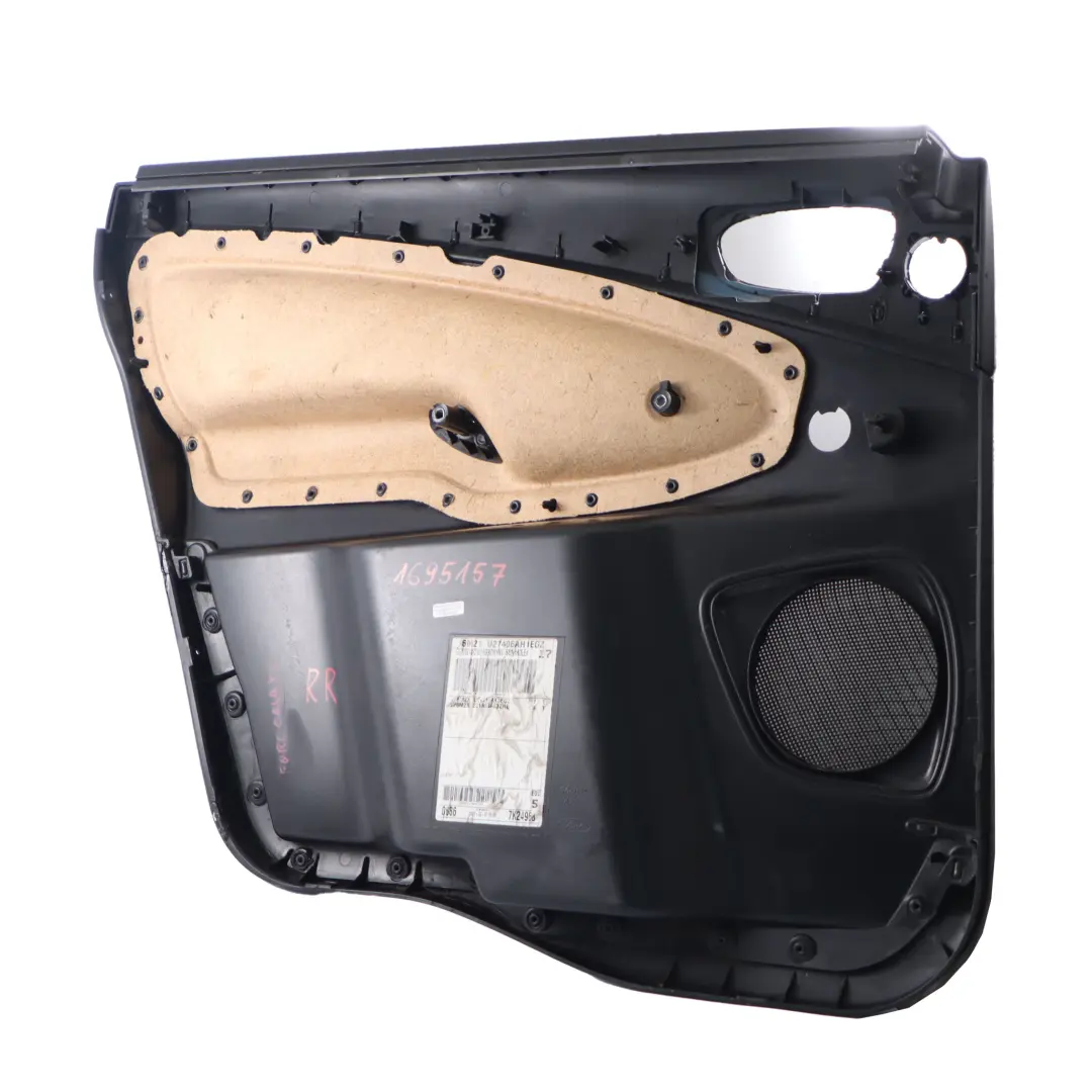 Door Card Rear Right O/S Trim Panel Cover Black Cloth to Ford Galaxy with Part number 1695157 Ford Galaxy Door Card Rear Right O/S Trim Panel Cover Black Cloth - SKU 1695157 - Part number 1695157