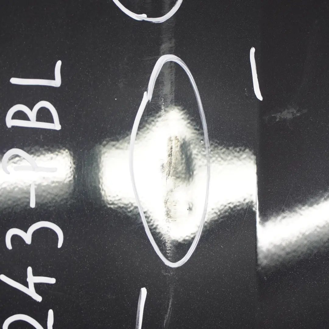 Front Door Right O/S Door Cover Shell Panther Black - D9 to Ford Transit Mk7 with Part number 1717243 Ford Transit Mk7 Front Door Right O/S Door Cover Shell Panther Black - D9 - SKU 1717243-PBL - Part number 1717243