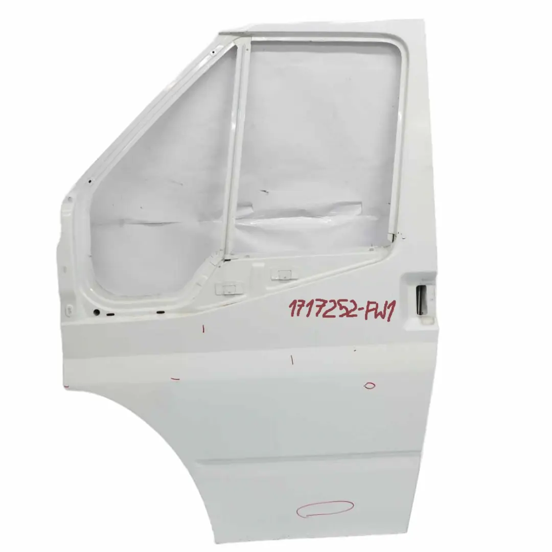 Front Door Left N/S Door Cover Shell Frozen White - Z2 to Ford Transit Mk7 with Part number 1717252 Ford Transit Mk7 Front Door Left N/S Door Cover Shell Frozen White - Z2 - SKU 1717252-FW1 - Part number 1717252