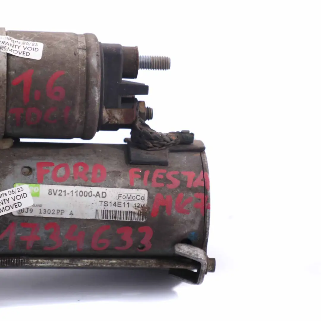 Ford Fiesta MK7 1.6 TDCI Starter Motor Engine Diesel 8V2111000AD - SKU 1734633 - Part number 1734633
